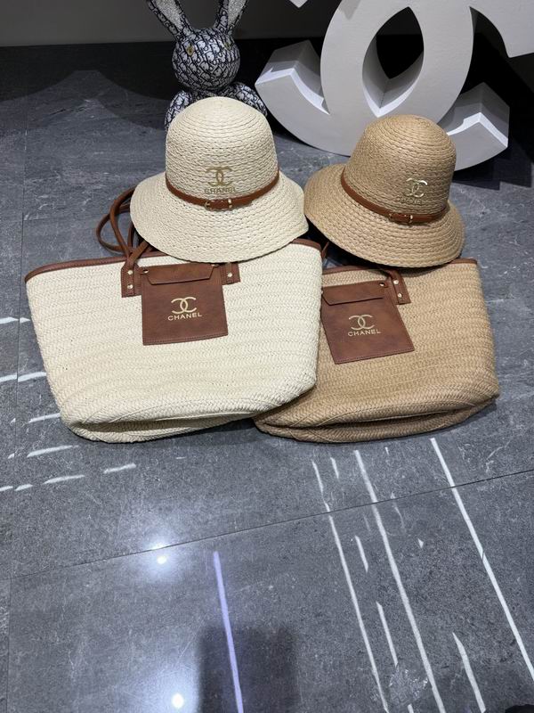 Chanel beach bag hat dx08